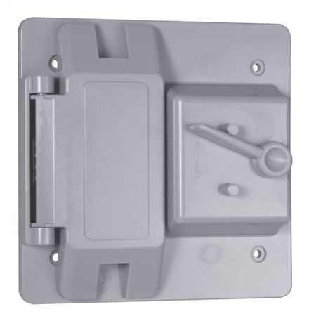 Bell Outdoor Weatherproof Cover, Switch Box Type, 2 Gang, Toggle Cover Type PTC521GY